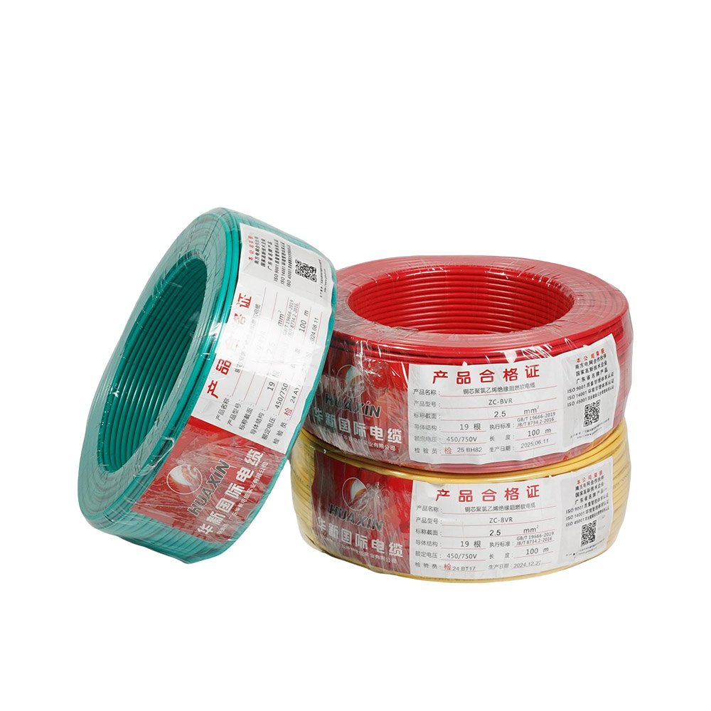  机翻 · 通用领域 Copper core PVC insulated flame-retardant flexible cable ZC-BVR